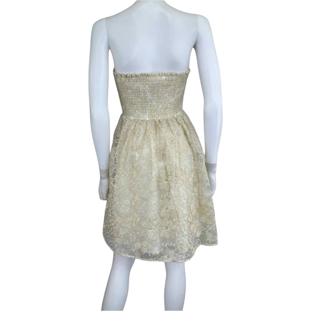 Flora Bea NYC NWT Beige Rosalie Lace Dress Size M C0584 - Picture 3 of 11